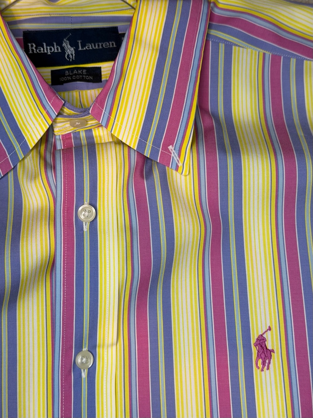 Ralph Lauren Men’s Multi-Stripe Button-Down Shirt - Picture 5 of 5